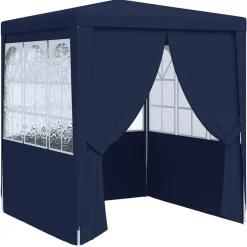 vidaXL Jardín-Carpa profesional para fiestas con paredes 90 g/m² 2x2 m