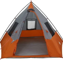 vidaXL Actividades Al Aire Libre-Carpa Tipi con techo 383 x 338 x 217 cm tafetán