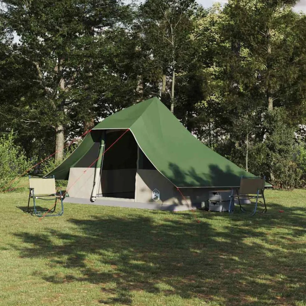 vidaXL Actividades Al Aire Libre-Carpa Tipi con techo 364 x 281 x 257 cm tafetán