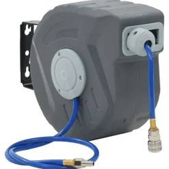 vidaXL Accesorios De Bricolaje-Carrete de manguera de aire automático 1/4" 12 m