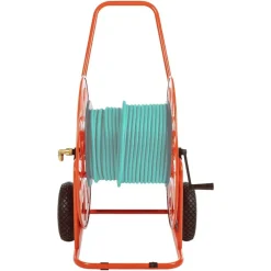 vidaXL Accesorios De Bricolaje-Carrito carrete para manguera de 140 m 3/4" acero