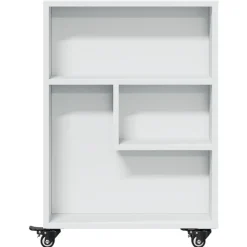 vidaXL Estanterías-Carrito de almacenaje estrecho madera 48x13x68 cm