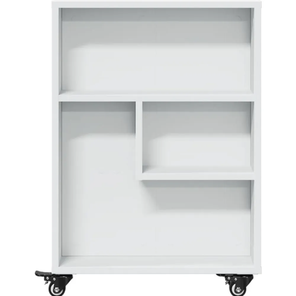 vidaXL Estanterías-Carrito de almacenaje estrecho madera 48x13x68 cm