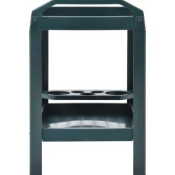 vidaXL Carrito de bebidas plástico 69x53x72 cm Verde Outlet