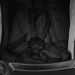 vidaXL Carrito de bebés 3 en 1 de acero y negro Gris claro Clearance