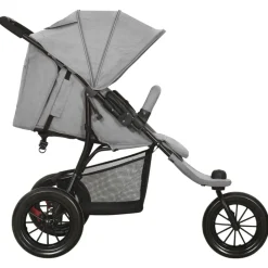 vidaXL Carrito de bebés de acero Gris claro Online