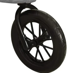 vidaXL Carrito de bebés de acero Gris claro Online