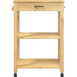 vidaXL Carrito de cocina MONZA madera maciza de pino 60x40x88,5 cm Marrón Online