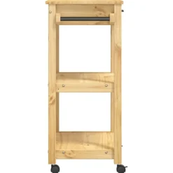 vidaXL Carrito de cocina MONZA madera maciza de pino 60x40x88,5 cm Marrón Online