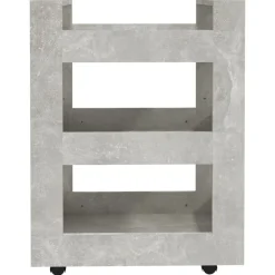 vidaXL Carrito de cocina madera contrachapada gris hormigón 60x45x80cm Gris hormig&oacute;n Sale