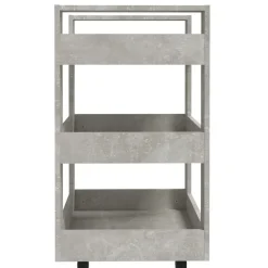 vidaXL Carrito de cocina madera contrachapada gris hormigón 60x45x80cm Gris hormig&oacute;n Sale