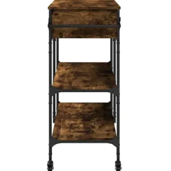 vidaXL Carros E Islas-Carrito de cocina madera ingeniería 105x42x95 cm