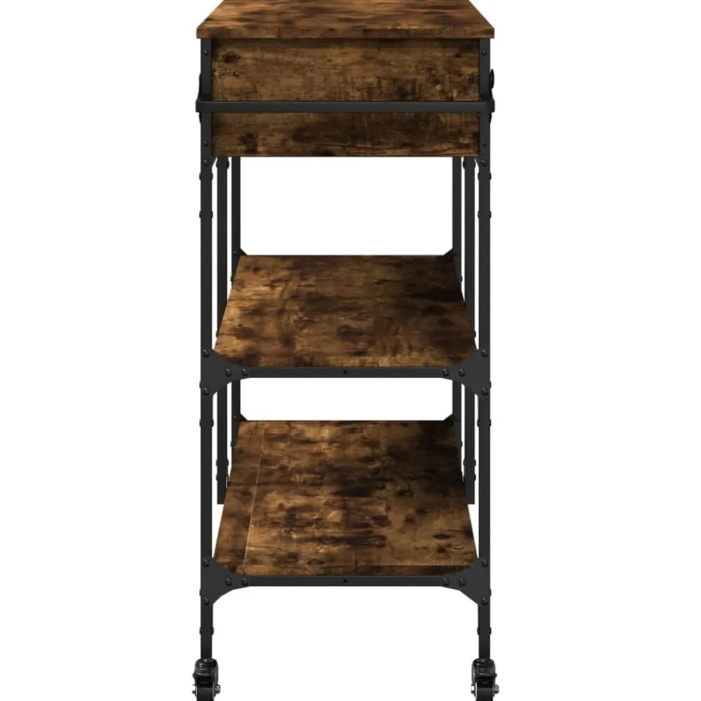 vidaXL Carros E Islas-Carrito de cocina madera ingeniería 105x42x95 cm