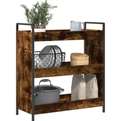 vidaXL Carros E Islas-Carrito de cocina madera ingeniería 70x30x82 cm