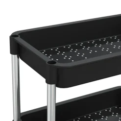 vidaXL Carros E Islas-Carrito de cocina 5 niveles hierro y ABS 42x29x128 cm