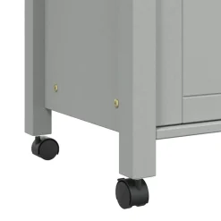 vidaXL Carrito de cocina MONZA madera maciza de pino 84x40x88,5 cm Gris Outlet