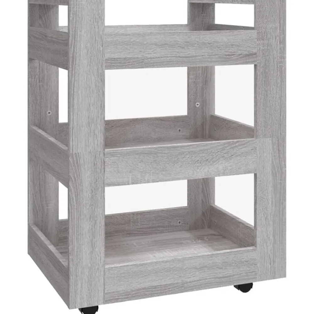 vidaXL Carros E Islas-Carrito de cocina madera contrachapada 60x45x80 cm