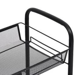 vidaXL Carrito de cocina 3 niveles hierro 46x26x64 cm Negro Online