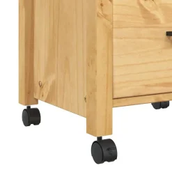 vidaXL Carrito de cocina MONZA madera maciza de pino 48x40x88,5 cm Marr&oacute;n