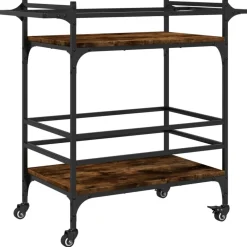 vidaXL Carros E Islas-Carrito de cocina madera ingeniería 82x40x78,5 cm
