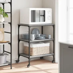 vidaXL Carrito de cocina madera de ingeniería 60x41x76 cm Gris sonoma Sale