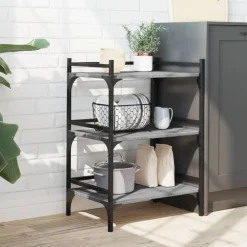 vidaXL Carrito de cocina madera ingeniería 50x35x75,5 cm Gris sonoma Hot