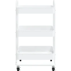 vidaXL Carrito de cocina 3 niveles acero 43x34x79 cm Blanco Sale
