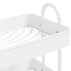 vidaXL Carrito de cocina 3 niveles acero 43x34x79 cm Blanco Sale