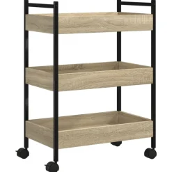 vidaXL Carros E Islas-Carrito de cocina madera de ingeniería 50x30x70 cm
