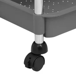 vidaXL Carros E Islas-Carrito de cocina 5 niveles hierro y ABS 42x29x128 cm