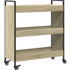 vidaXL Carrito de cocina madera de ingeniería 70x30x82 cm Roble Sonoma Outlet
