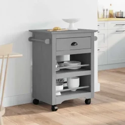 vidaXL Carros E Islas-Carrito de cocina BODO 67,5x45x80 cm
