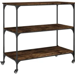 vidaXL Carros E Islas-Carrito de cocina madera ingeniería 102x50x95 cm