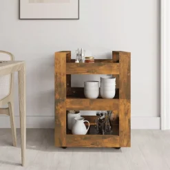 vidaXL Carros E Islas-Carrito de cocina madera contrachapada 60x45x80cm