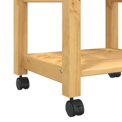 vidaXL Carros E Islas-Carrito de cocina MONZA madera maciza de pino 48x40x88,5 cm