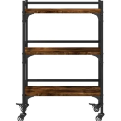 vidaXL Carros E Islas-Carrito de cocina madera ingeniería 50x35x75,5 cm