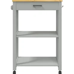 vidaXL Carros E Islas-Carrito de cocina MONZA madera maciza de pino 60x40x88,5 cm