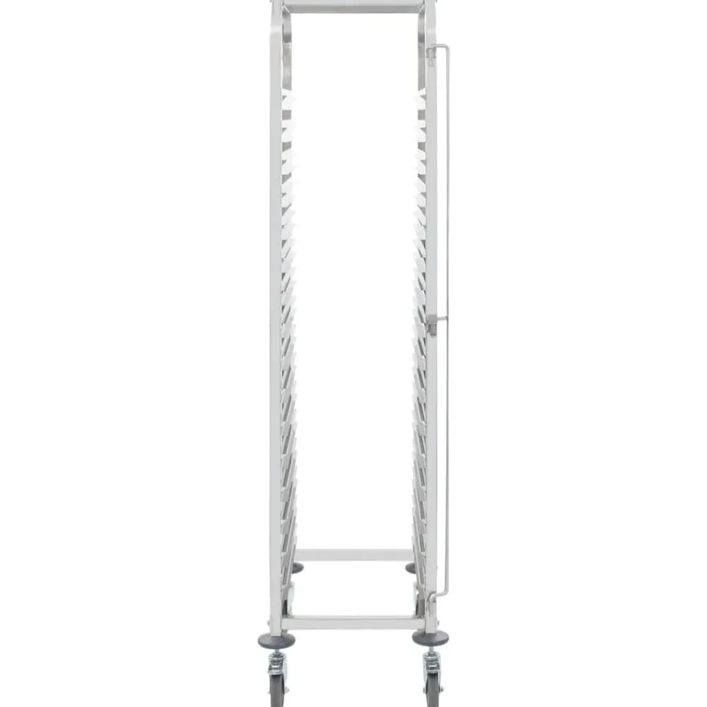 vidaXL Carrito de cocina 16 bandejas acero inoxidable 38x55x163 cm