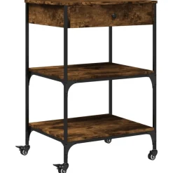 vidaXL Carros E Islas-Carrito de cocina madera ingeniería 60x48x89,5 cm