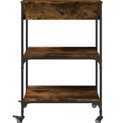 vidaXL Carros E Islas-Carrito de cocina madera ingeniería 60x48x89,5 cm