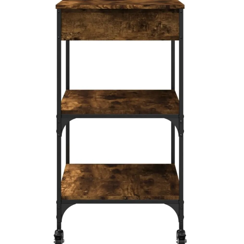 vidaXL Carros E Islas-Carrito de cocina madera ingeniería 60x48x89,5 cm