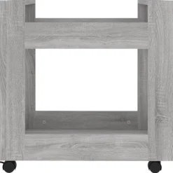 vidaXL Carrito de escritorio contrachapada 60x45x60 cm Gris sonoma Hot