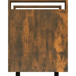vidaXL Carrito de escritorio contrachapada 60x45x60 cm Roble ahumado Sale