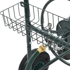 vidaXL Accesorios De Bricolaje-Carrito de manguera para jardín conector de 1/2