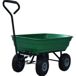 vidaXL Herramientas-Carrito de mano basculante para jardín 300 kg 75 L