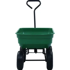 vidaXL Herramientas-Carrito de mano basculante para jardín 300 kg 75 L