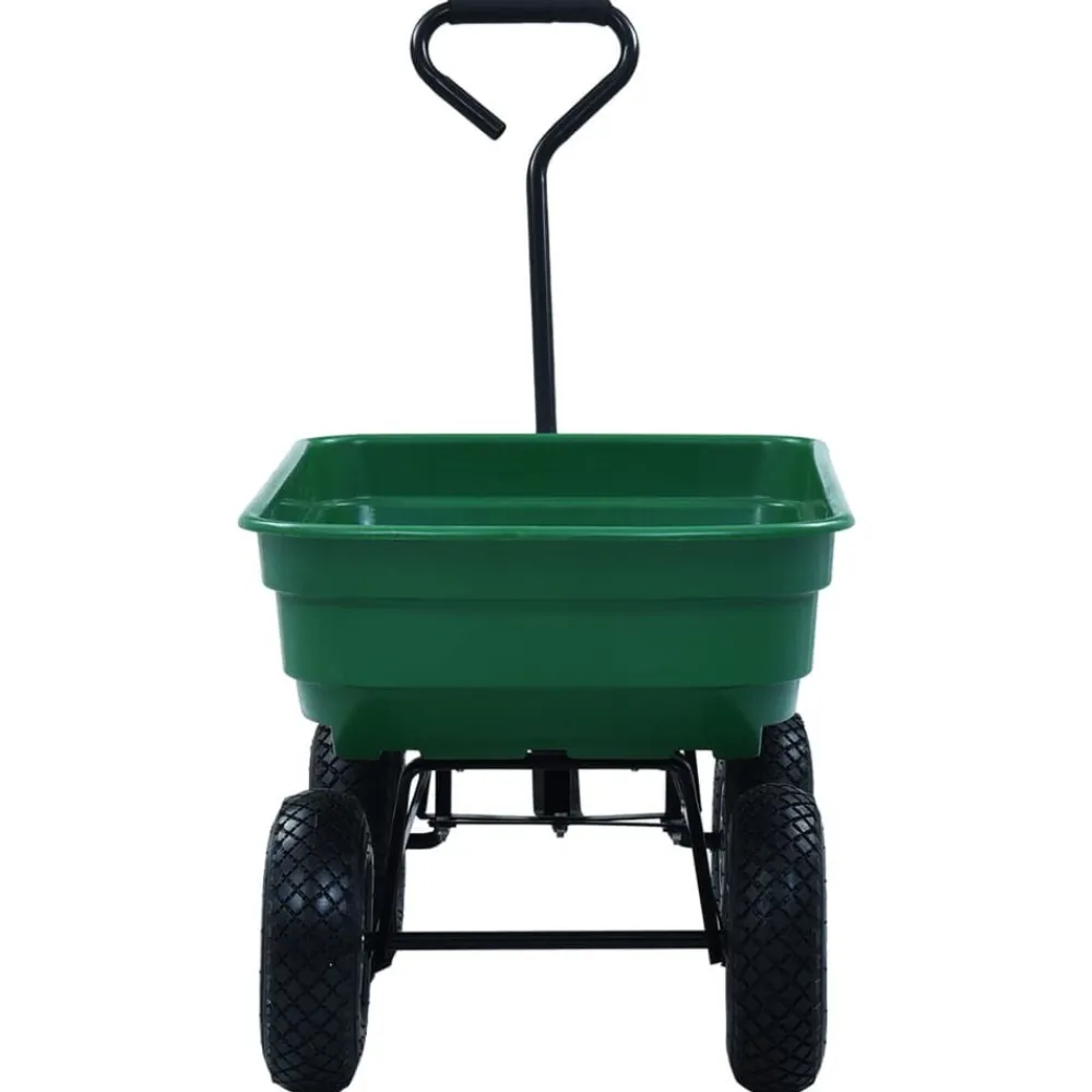vidaXL Herramientas-Carrito de mano basculante para jardín 300 kg 75 L