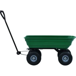 vidaXL Herramientas-Carrito de mano basculante para jardín 300 kg 75 L