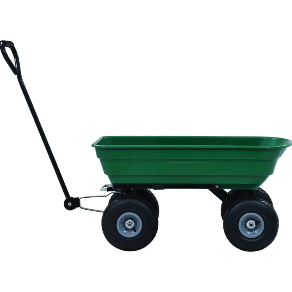 vidaXL Herramientas-Carrito de mano basculante para jardín 300 kg 75 L