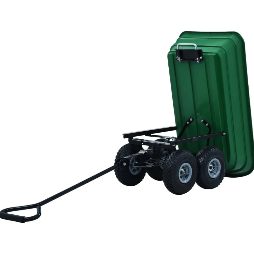 vidaXL Herramientas-Carrito de mano basculante para jardín 300 kg 75 L